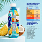 Yaourt a boire Pinacolada ananas coco Yop 500g valeurs nutritionnelles