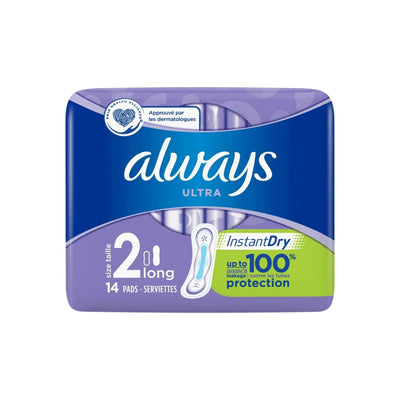 Serviettes hygiéniques Always Ultra Long X14