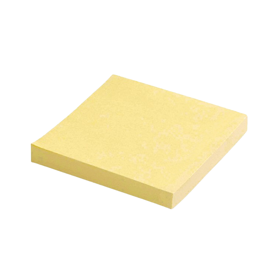 Bloc-notes 100 feuilles repositionnable jaune 76X76MM
