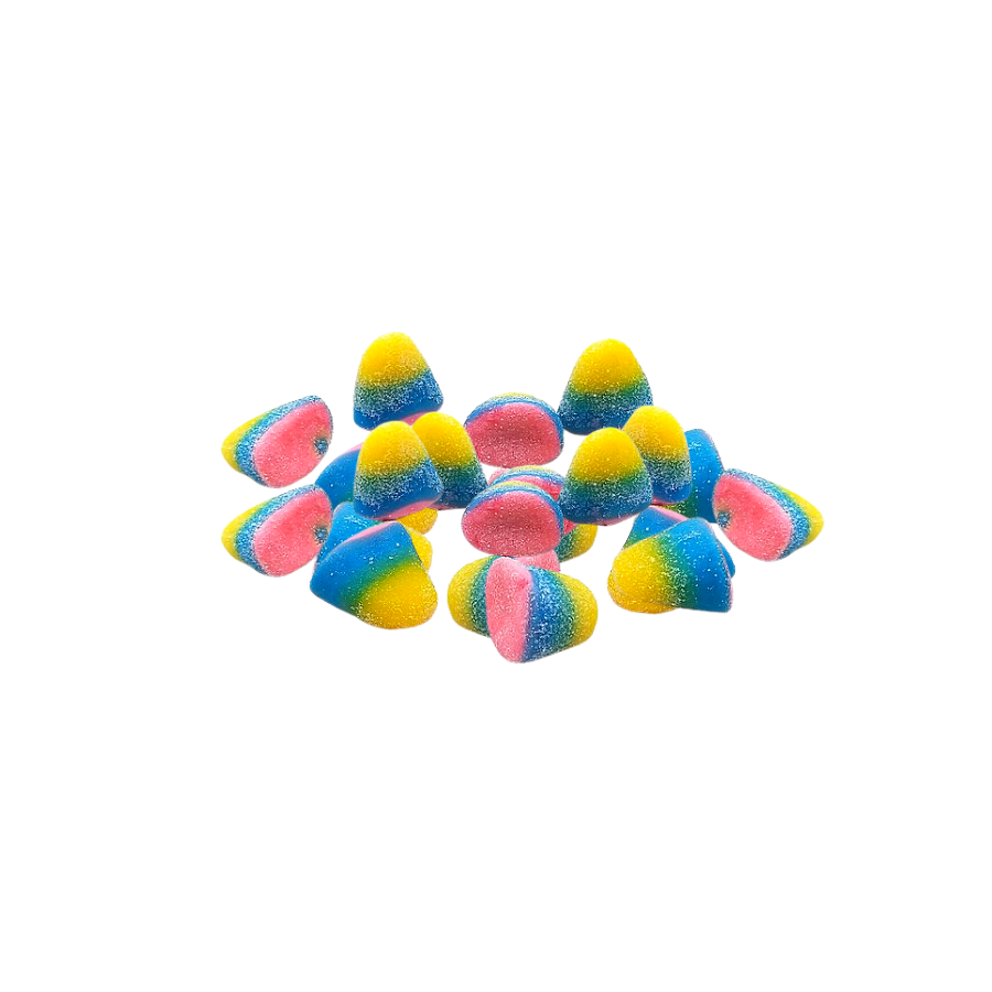 Bonbon Bisou multicolore tâche langue Vidal 200g