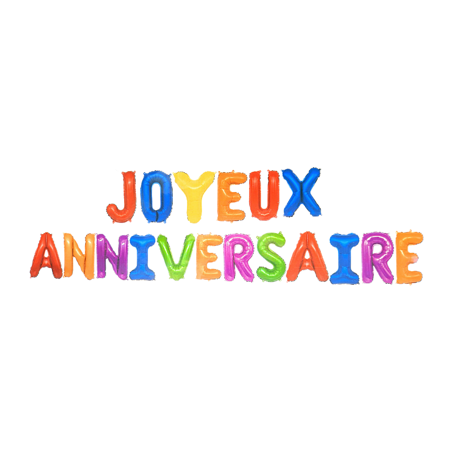 Guirlande ballon Joyeux anniversaire