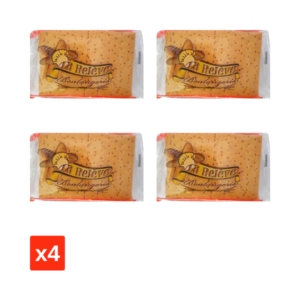 Lot de 4 biscuits salés La Relève 125g