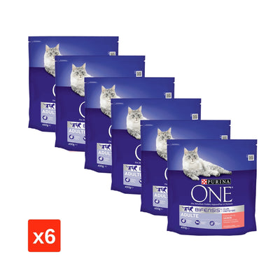 [Lot de 6] Croquettes chat adulte Saumon Purina One 450g