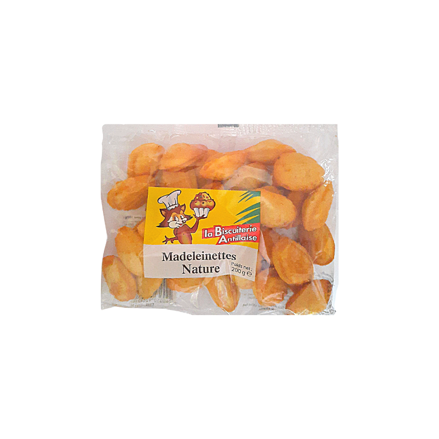 Madeleinettes nature La Biscuiterie Antillaise 200g