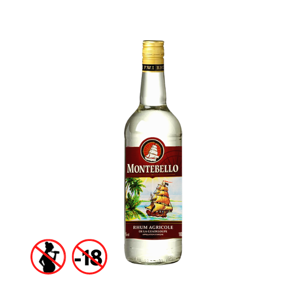 White Agricultural Rum Montebello 50cl