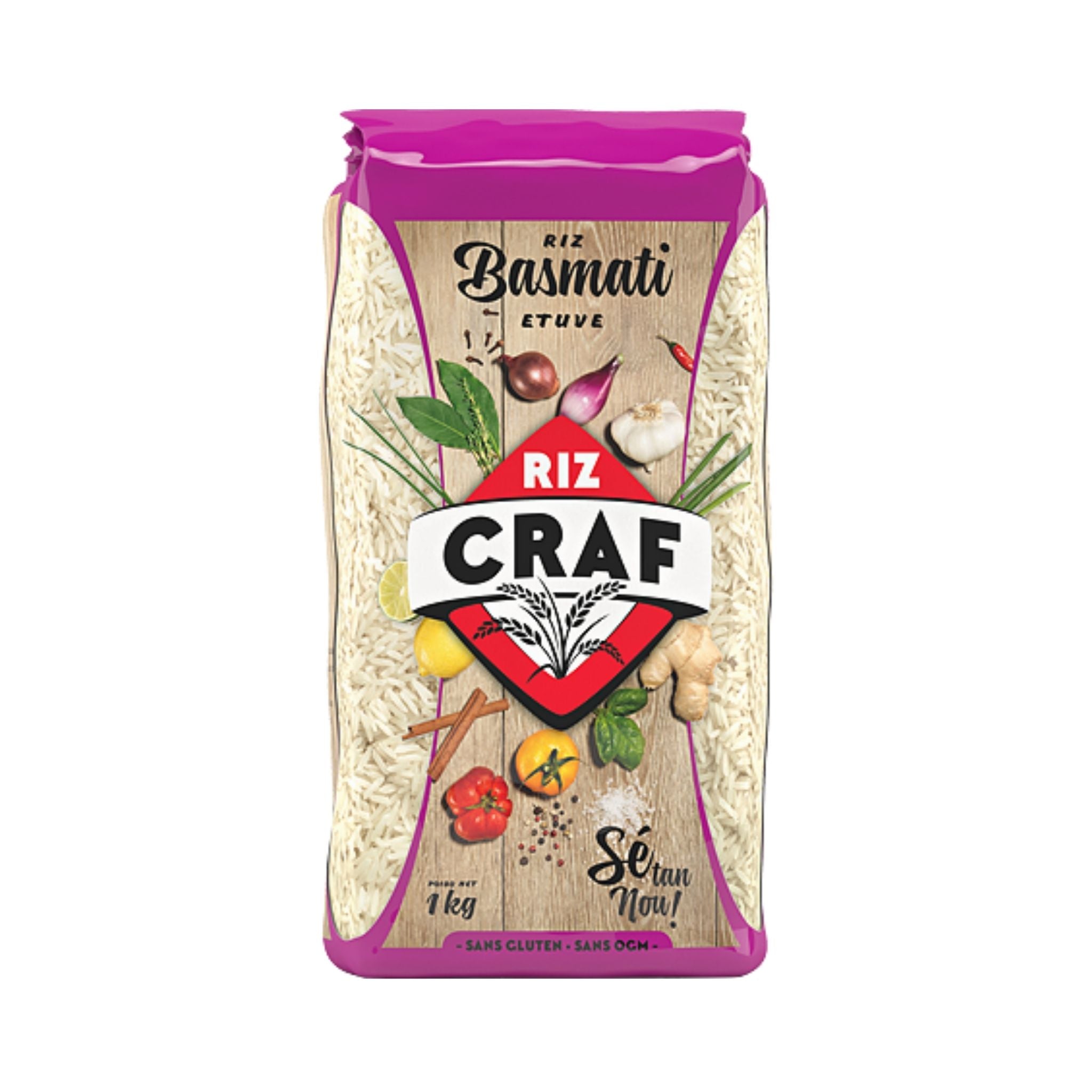 Riz Basmati Étuvé Craf 1kg