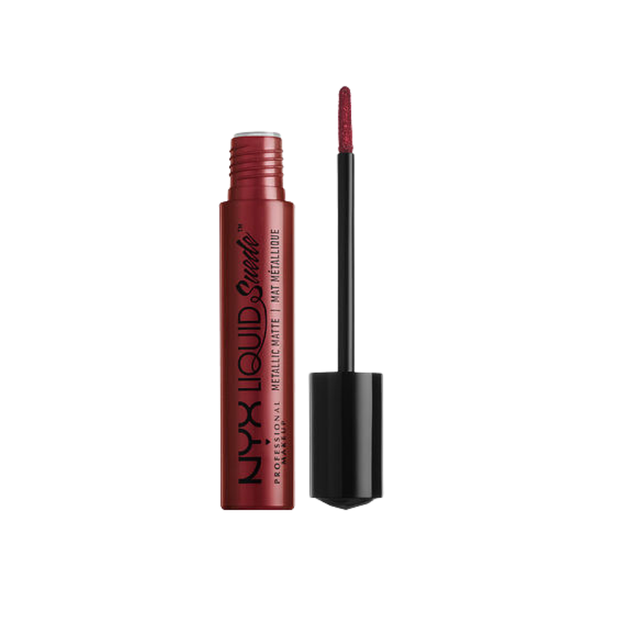 Rouge à lèvres liquide Mat Suede Metallic Biker Babe NYX