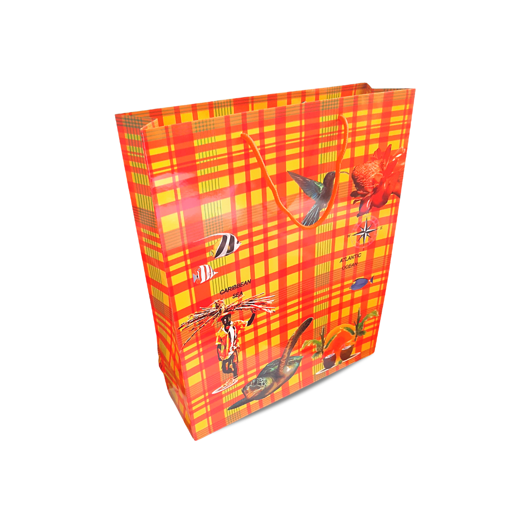 Sac cadeau Madras 40x33CM