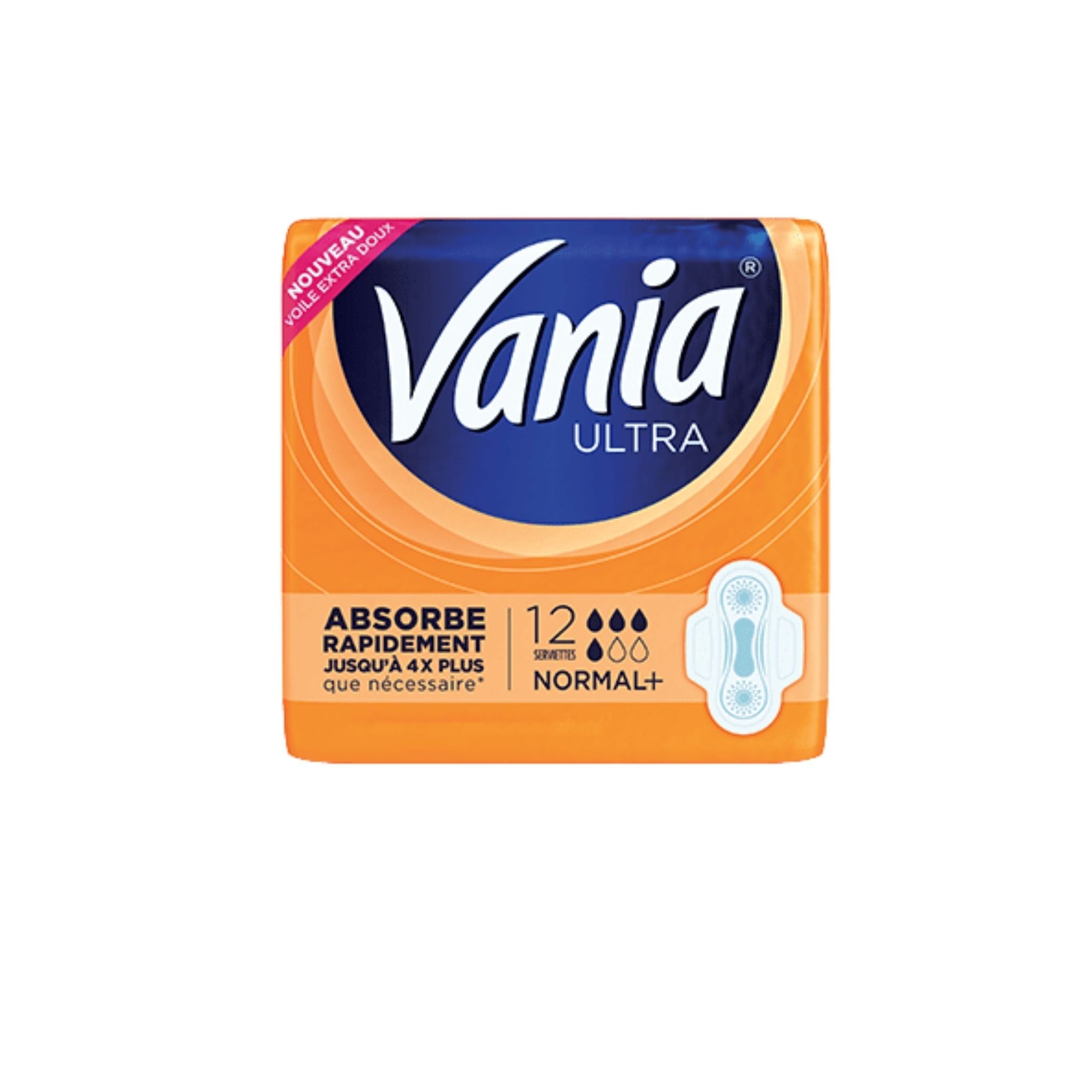 Serviettes hygiéniques Ultra Normal+ Vania X12